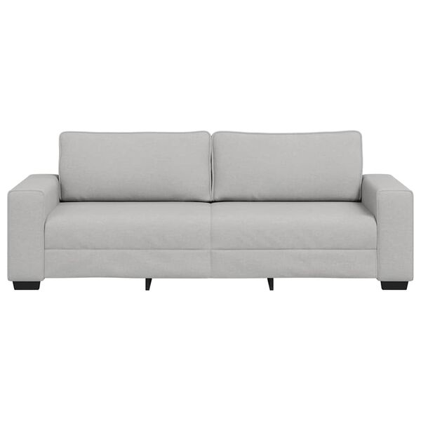 vidaXL 3-personers sofa 220x77x82 cm stof skygr&aring;