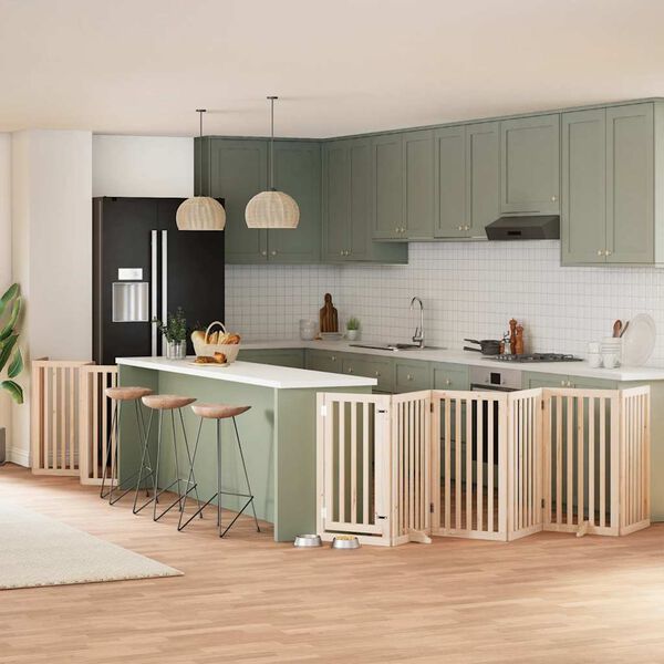 vidaXL hundel&aring;ge med d&oslash;r 12 paneler 600 cm poppeltr&aelig;