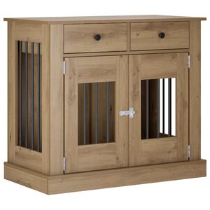 vidaXL Hundekasse m&oslash;bel Artisan-eg 90 x 47,5 x 80 cm Konstrueret tr&aelig;