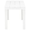 vidaXL havebord med 2 bænke plastik hvid