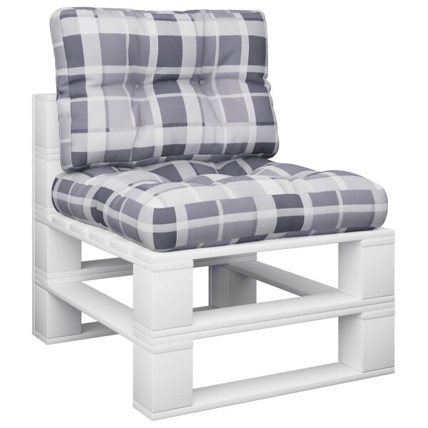 vidaXL pallehynder 2 stk. stof gr&aring;ternet