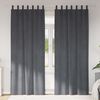 vidaXL M&oslash;rkl&aelig;gningsgardiner 2 pcs Lysegr&aring; 140 x 260 cm Fl&oslash;jl