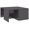 vidaXL sofabord 4 stk. 33x33x33 cm konstrueret tr&aelig; gr&aring; h&oslash;jglans