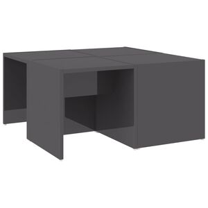 vidaXL sofabord 4 stk. 33x33x33 cm konstrueret tr&aelig; gr&aring; h&oslash;jglans