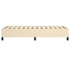 vidaXL Sengeramme uden madras Creme 100x200 cm Stof