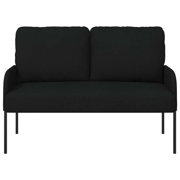 vidaXL Sofaer med pude 110cm Sort Krydsfin&eacute;r