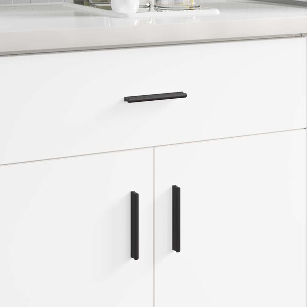 vidaXL H&aring;ndtag 973 pcs Sort 106 x 7,4 x 15,5 mm Aluminium