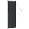 vidaXL Persienner med gardiner Sort 130 x 50 cm Aluminium