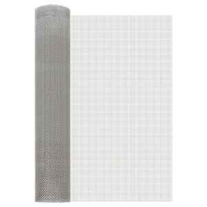 vidaXL Netsk&aelig;rm 60 x 200 cm 6 Mesh Rustfrit st&aring;l 201 S&oslash;lv