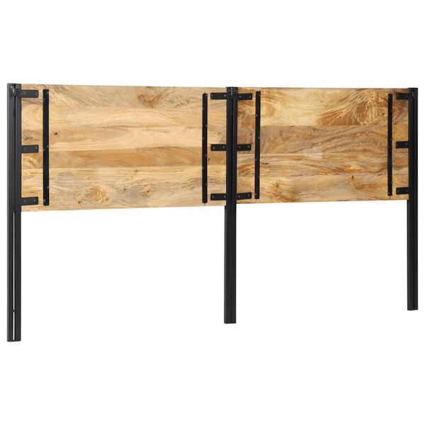 vidaXL hovedg&aelig;rde 200 cm massivt mangotr&aelig; og jern