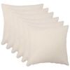 vidaXL Pudebetr&aelig;k 6 stk. HEERLEN Cremefarvet 80 x 80 cm Boucl&eacute;
