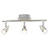 vidaXL Loftsspot med spotlights Nikkel 36,5 x 10 x 12,5 cm Metal