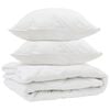 vidaXL &Aring;rs tid dyne med pude 3 stk. Hvid Microfiber