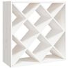 vidaXL vinreol 62x25x62 cm massivt fyrretr&aelig; hvid