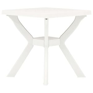 vidaXL bistrobord 70x70x72 cm plast hvid