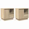 vidaXL Natskab 2 stk. Sonoma eg 50 x 34,5 x 50 cm. Konstrueret tr&aelig;