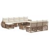 vidaXL Havesofa S&aelig;t 11 stk. Beige og cremehvid polyrattan