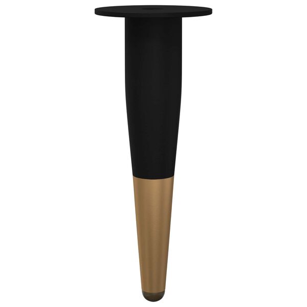 vidaXL M&oslash;belben 2 pcs Sort og Guld &Oslash; 40 x 98 mm Jern