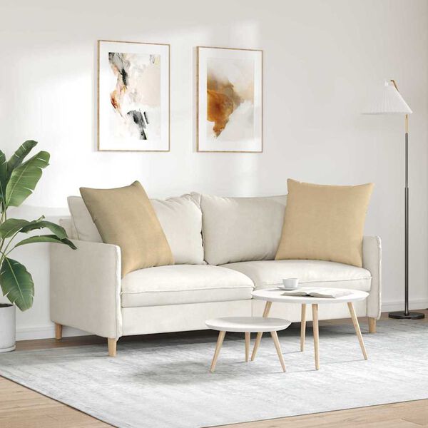 vidaXL Sofapuder 2 pcs Grågrøn 80 x 80 cm Velourstof