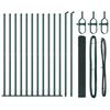 vidaXL Hegnsp&aelig;l Gr&oslash;n 25 x 1,2 m (12 x 12 mm net) St&aring;l og PVC