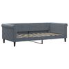 vidaXL daybed med madras 90x190 cm velour m&oslash;rkegr&aring;