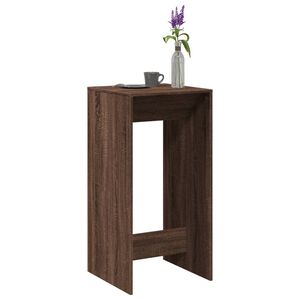 vidaXL barbord 51x50x103,5 cm konstrueret tr&aelig; brun egetr&aelig;sfarve