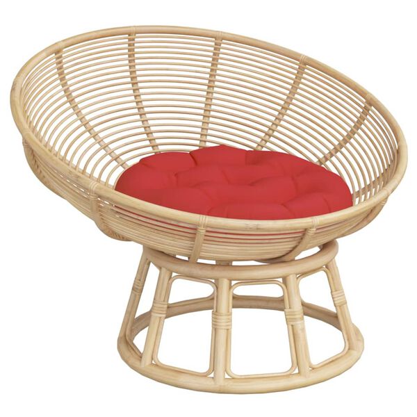 vidaXL rund hynde &Oslash;60x11 cm oxfordstof r&oslash;d