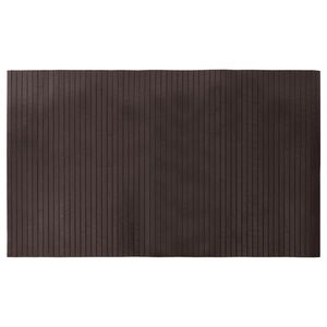 vidaXL gulvt&aelig;ppe 60x100 cm rektangul&aelig;r bambus m&oslash;rkebrun