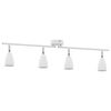 vidaXL Loftsspot med spotlights Hvid 25.5 x 8 x 16 cm Metal