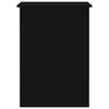 vidaXL skrivebord 100x55x75 cm konstrueret træ sort