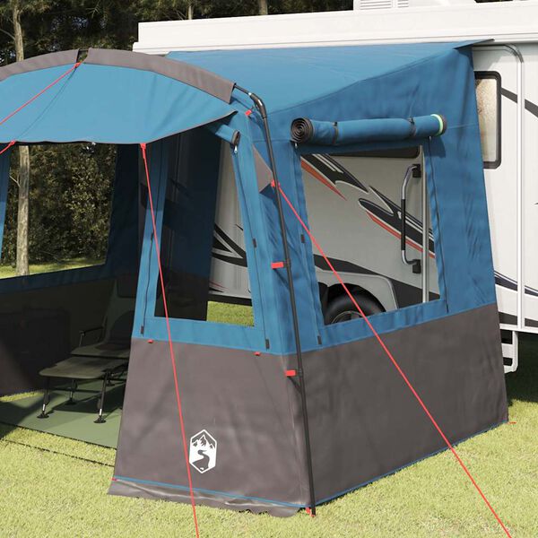vidaXL Tailgate Telt til Campingvogn med tag Bl&aring; 352 x 250 x 240 cm