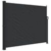 vidaXL sidemarkise 160x500 cm sammenrullelig sort