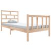 vidaXL sengeramme 100x200 cm massivt tr&aelig;