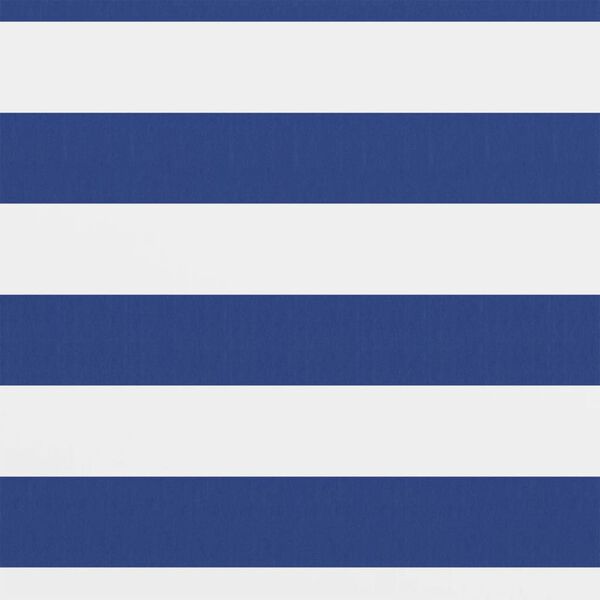 vidaXL altanafskærmning 120x600 cm oxfordstof hvid og blå