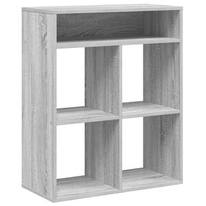 vidaXL bogreol 66x31x80 cm konstrueret tr&aelig; gr&aring; sonoma
