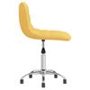 vidaXL drejelig kontorstol stof sennepsgul