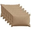 vidaXL Pudebetr&aelig;k 6 stk. HOUTEN Brun 50 x 75 cm cordfl&oslash;jl