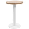 vidaXL bistrobord 50 cm MDF lysebrun