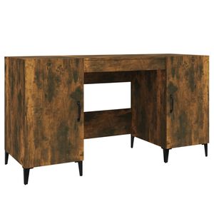 vidaXL skrivebord 140x50x75 cm konstrueret tr&aelig; r&oslash;get egetr&aelig;sfarve