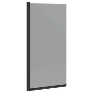 vidaXL Bade Bruse sk&aelig;rm Sort 68 x 130 cm Sikkert glas