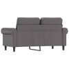 vidaXL 2-personers sofa 120 cm kunstl&aelig;der gr&aring;