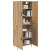 vidaXL Highboard Artisan Egetr&aelig; 69,5 x 34 x 180 cm Konstrueret tr&aelig;