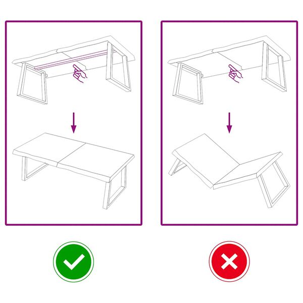 vidaXL bordplade 120x50x(2-6) cm behandlet massivt egetr&aelig; lysebrun