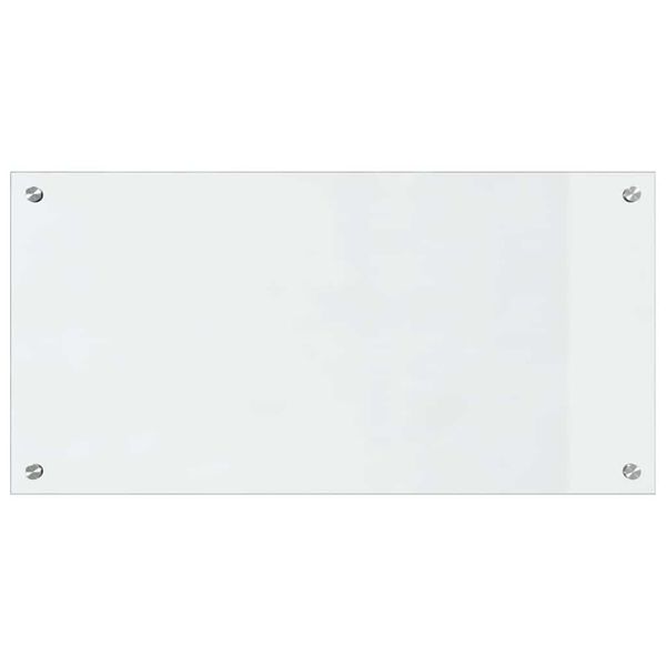 vidaXL Køkken bagvæg 2 pcs Transparent 80 x 40 cm hærdet glas