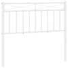 vidaXL udskiftningsgavl 100 cm metal hvid