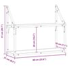 vidaXL Væghylde med hylde artisan eg 60 x 21 x 51 cm Konstrueret træ