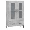 vidaXL skab 69,5x31x115 cm konstrueret tr&aelig; betongr&aring;