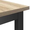 vidaXL Spiseb&aelig;nk Sonoma eg 100 x 32,5 x 48,5 cm Ingeni&oslash;rtr&aelig; og st&aring;l