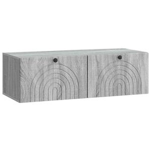 vidaXL V&aelig;gh&aelig;ngt TV-skab Gr&aring; sonoma-eg 99 x 41 x 30 cm Konstrueret tr&aelig;