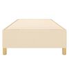 vidaXL Boxspring sengeramme 80x200 cm stof cremefarvet